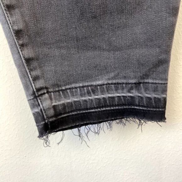 NYDJ Ami Skinny Black Raw Hem Jeans 16W - Picture 5 of 8